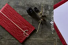 Bahi khata Red diary ☙ 31 { 11.5 X 8 in }